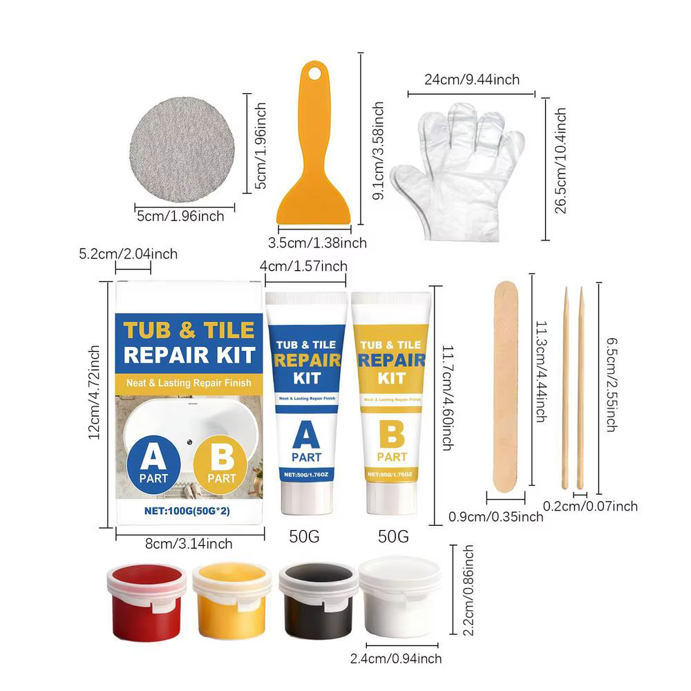 Kit de réparation de carreaux de céramique, calfeutrage de marbre étanche, adhésif fort, Kit de répa