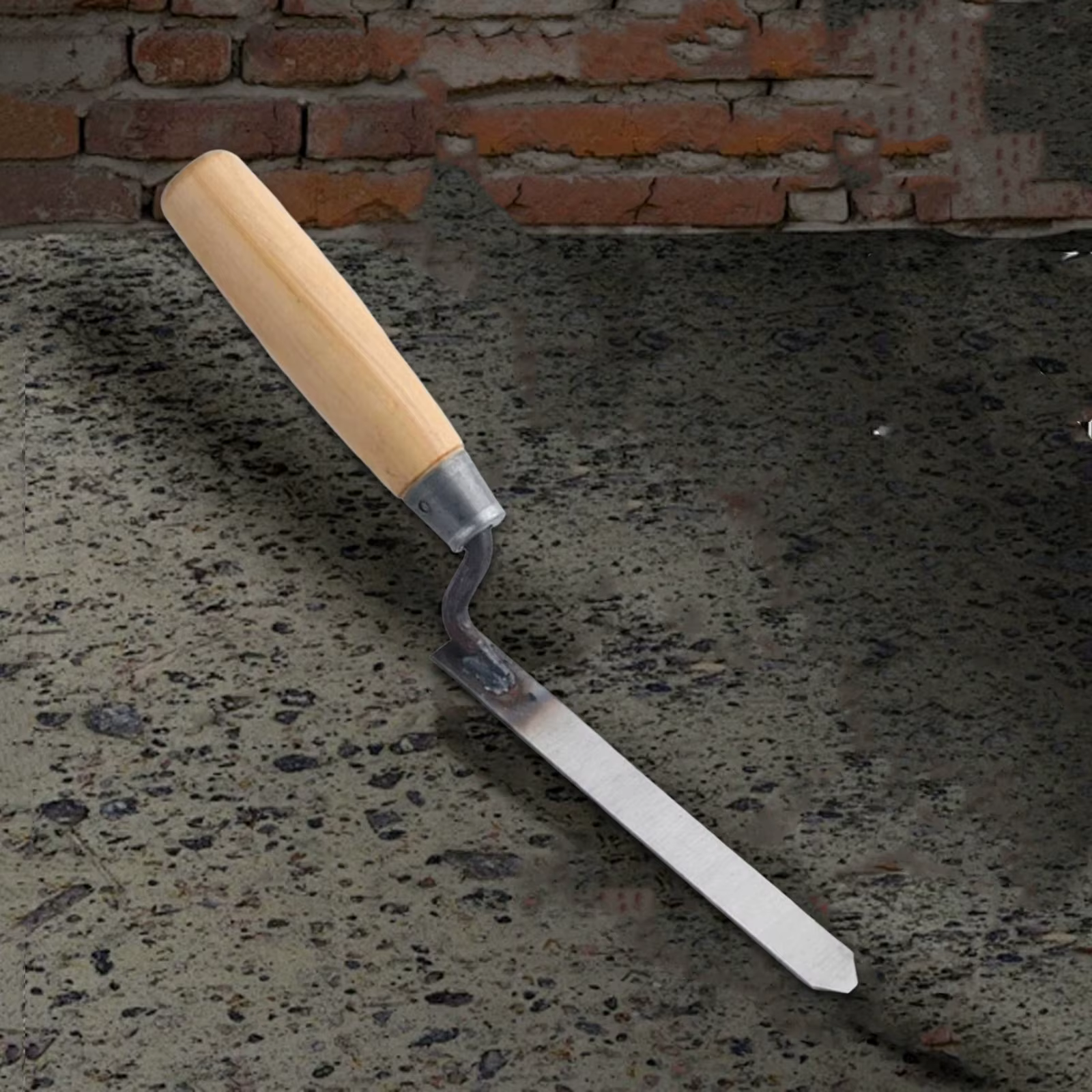 Truelle de pointage, joint de brique, manche en bois léger, fournitures, outil manuel de bricolage p