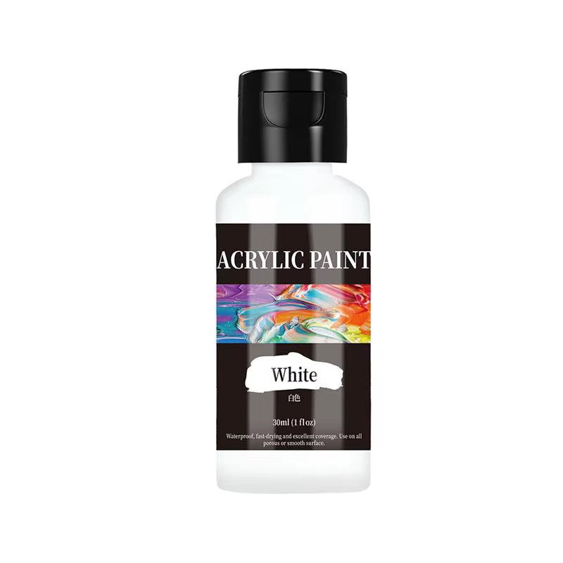 24 couleurs peinture acrylique couleurs en bouteille cuir colorant peinture ensemble peinture pour t