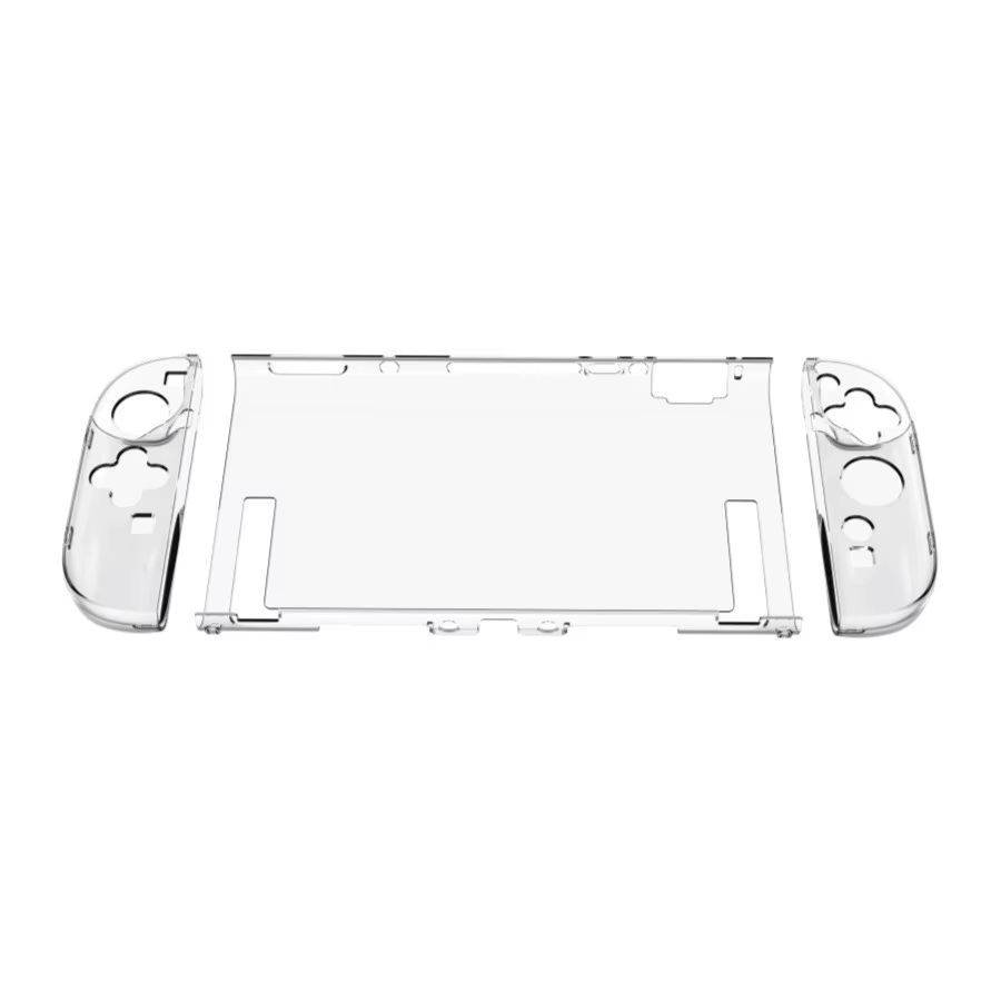 Étui rigide transparent PC pour Switch 2, étui de protection fendu, housse de protection anti-rayure