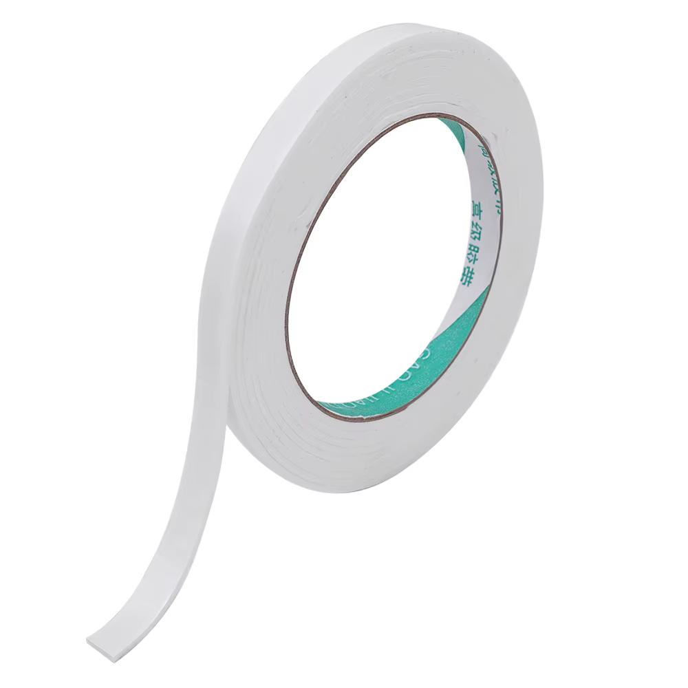 Ruban éponge Double face, bandes adhésives en mousse blanche, tampon de fixation de montage, fournit