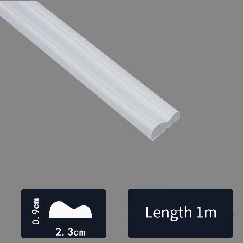 1 rouleau de bande décorative élégante en PVC auto-adhésive – Flexible et pliable, adaptée aux murs,