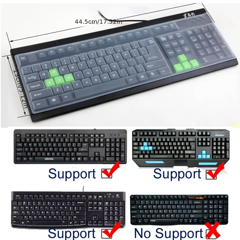 Film de protection universel en Silicone pour clavier, couverture transparente pour ordinateur de bu