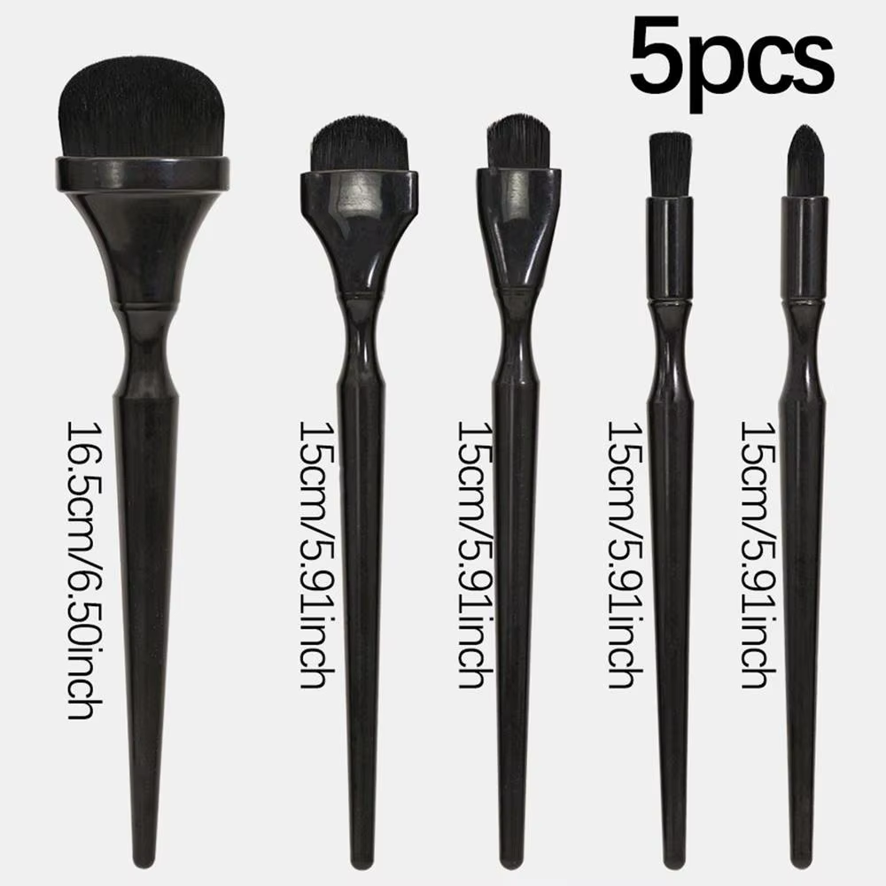 Lot de 5 pinceaux de mélange pour dessin au fusain, peinture au pastel, dorure, peinture à l'encre –