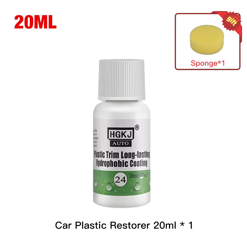 Reconditionneur plastique revitalisant en plastique, revêtement durable pour caoutchoucs de voiture,