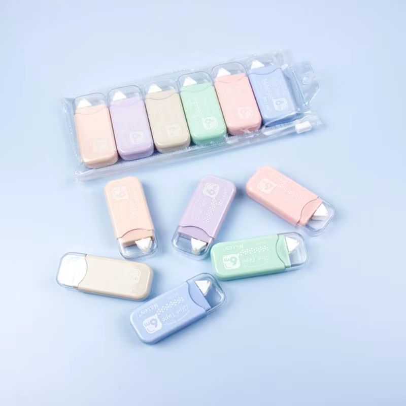 6pcs Rouleur bande adhésif repositionnable 6 mmx6m rouleau adhésif pour carte scrapbooking artisanal