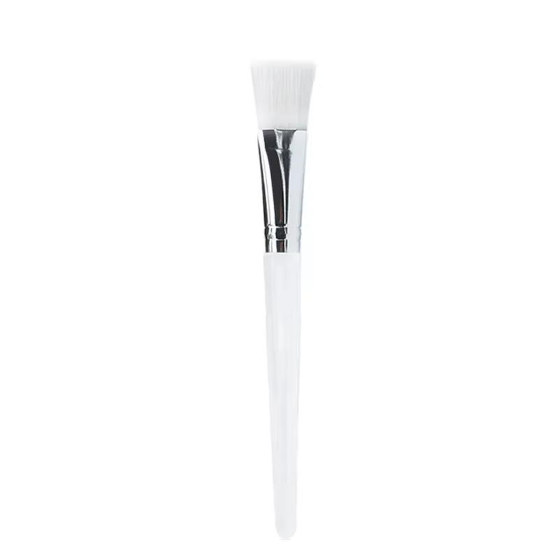 Brosse à masque à poignée transparente, brosse de mélange de boue pour masque facial, soins de la pe