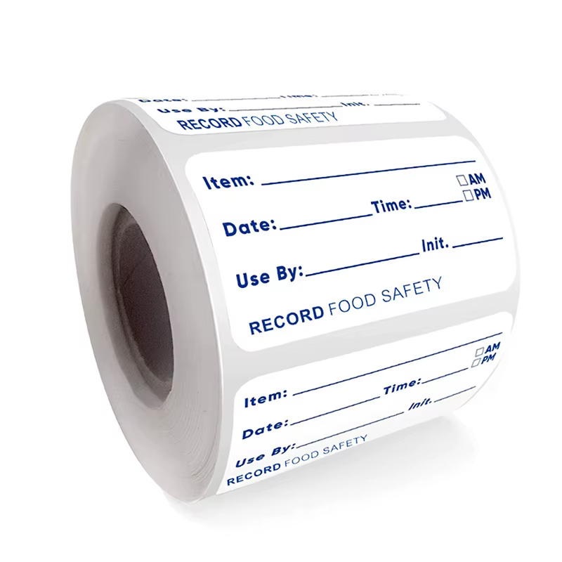 Rouleau d'autocollants de cuisine auto-adhésifs amovibles, 500/rouleau, pour réfrigérateur, congélat