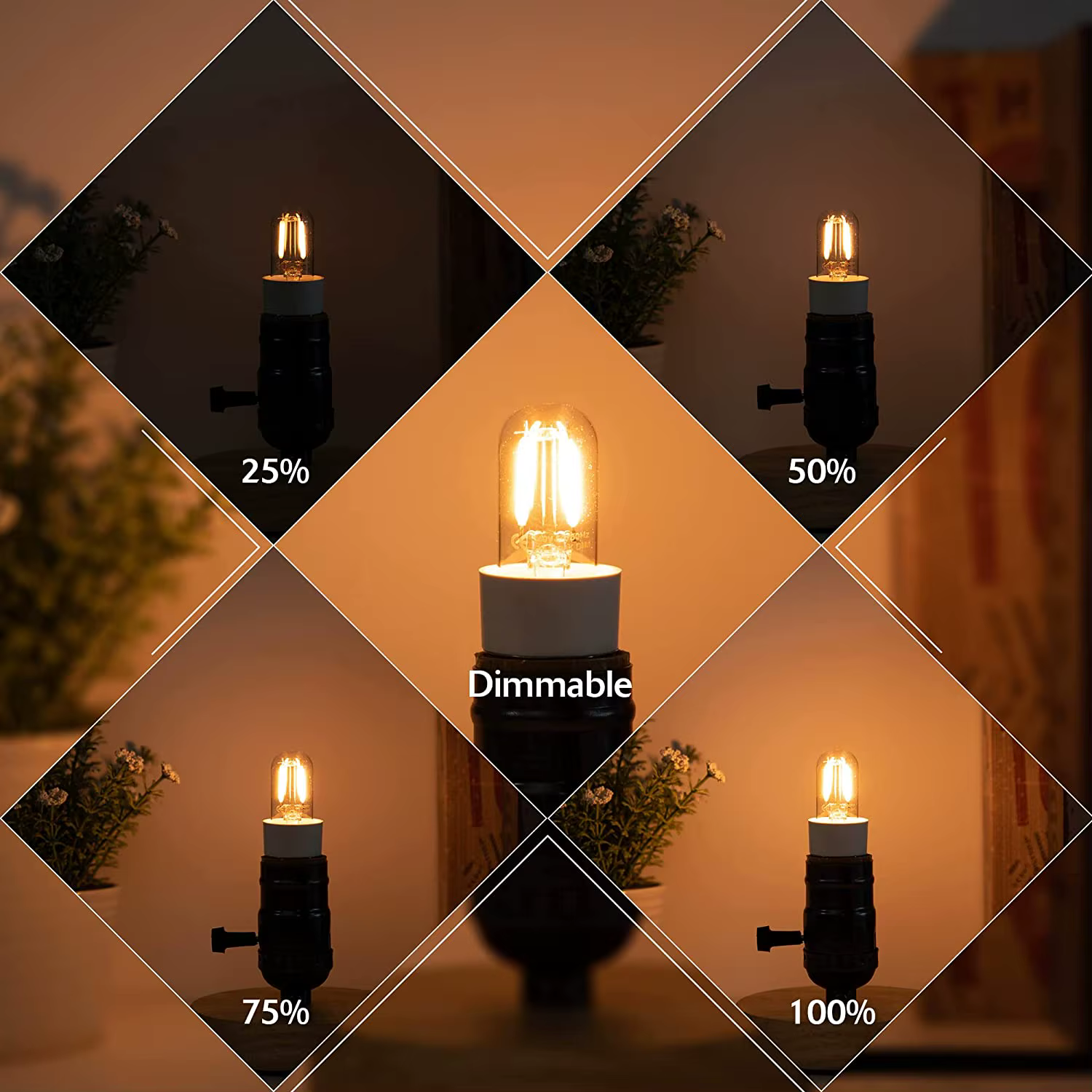 Veilleuses Led T20, ampoule à Filament tubulaire 1W, variable E12 E14, lampe de réfrigérateur Radio