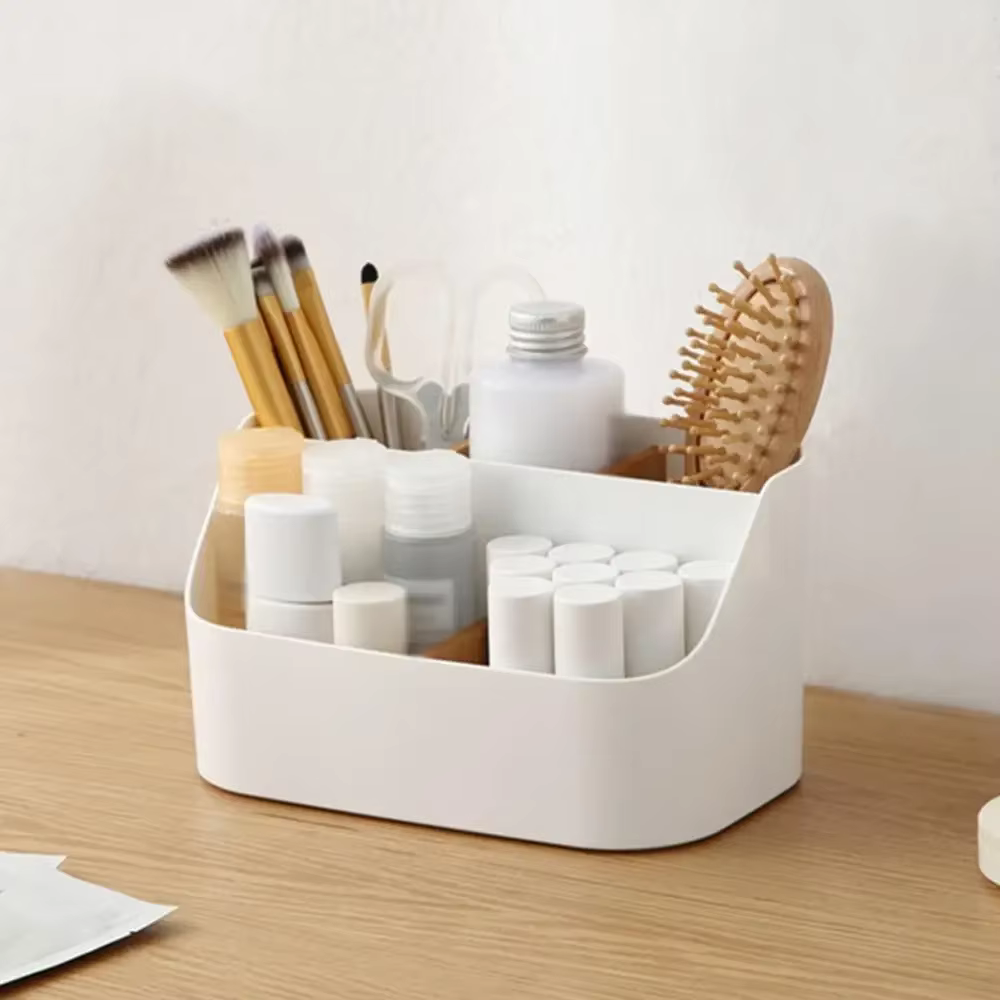 Boîte de rangement de bureau, boîte de fournitures de bureau, maquillage, cosmétiques, organisateur 