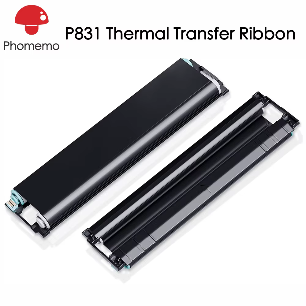 Ruban de transfert thermique Phomemo, 2 pièces, pour imprimante en papier A4 ordinaire Portable P831