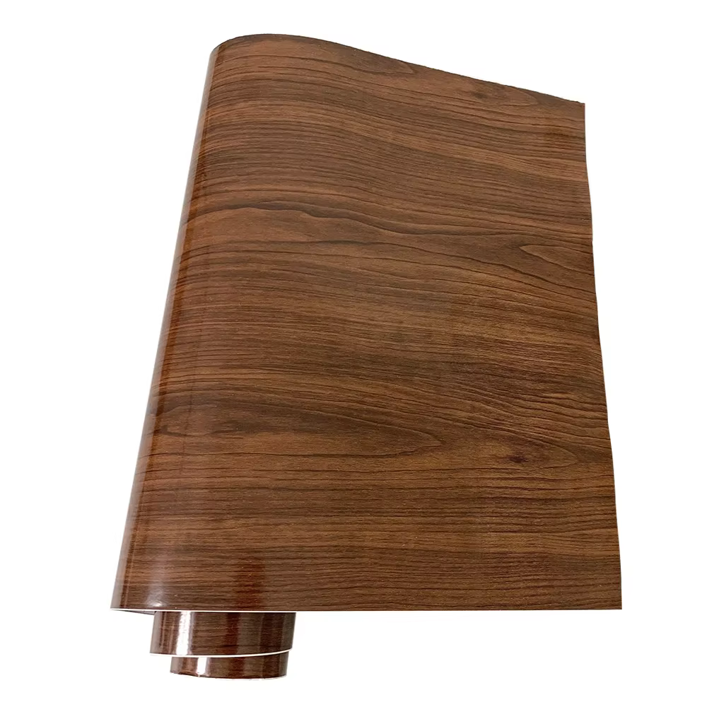 Papier adhésif imperméable pour meubles, Film adhésif auto-adhésif pour bricolage, Grain de bois, dé