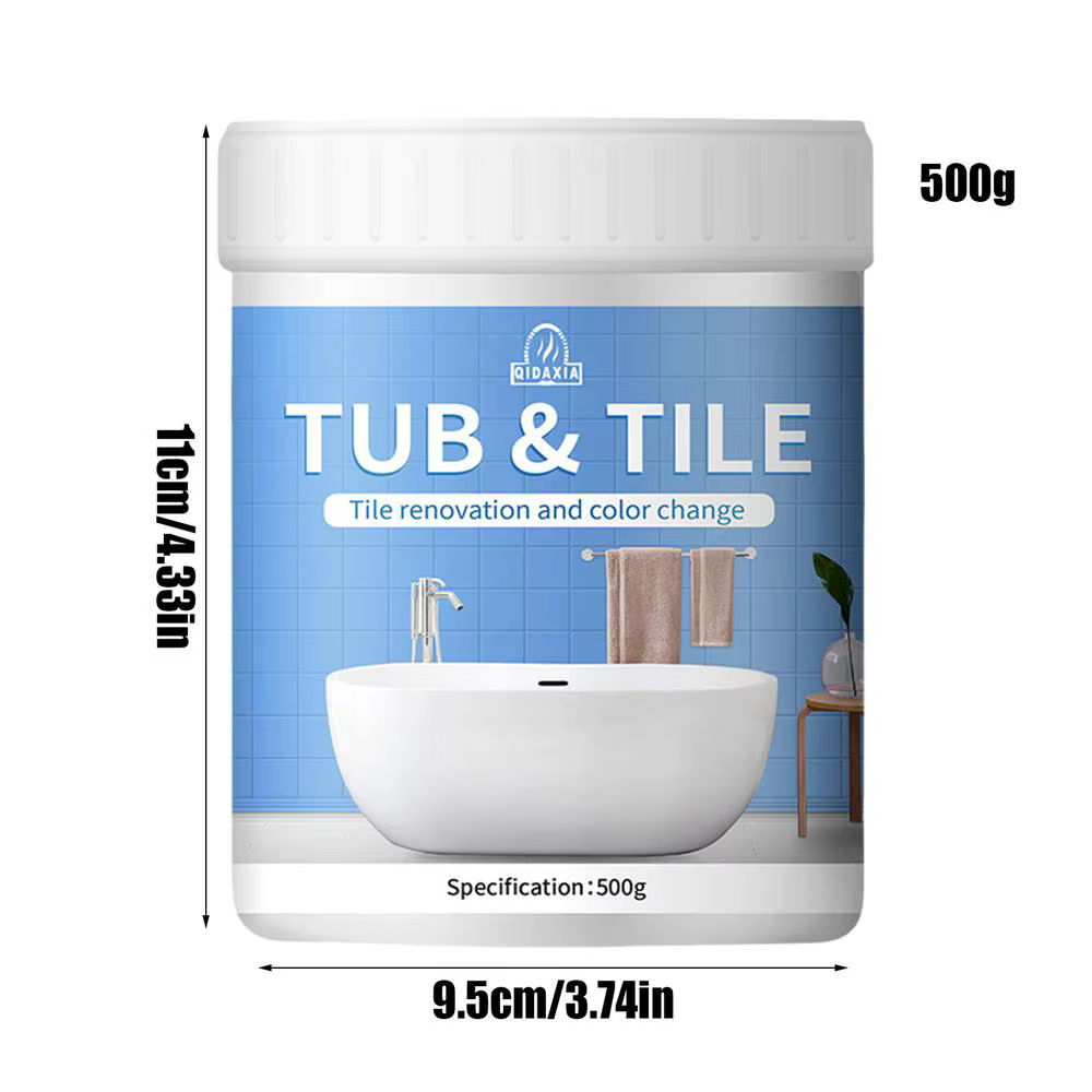 Kit de peinture pour carrelage de salle de bain 500g, Kit de finition pour bain à base d'eau à sécha