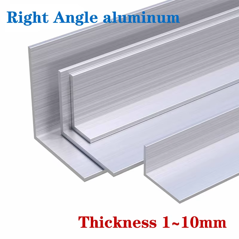 Épaisseur 1 ~ 10mm en aluminium à Angle droit, profil triangulaire de bordure en alliage d'aluminium
