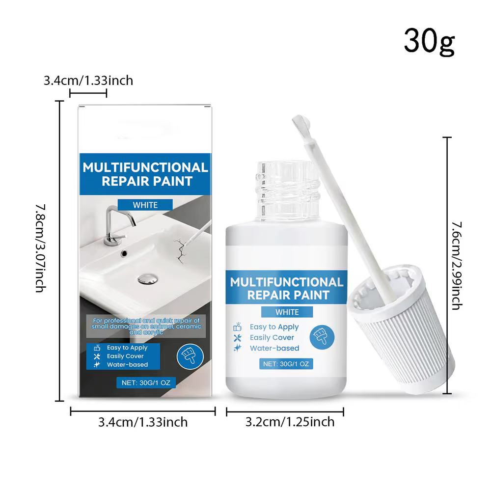 Peinture pour carrelage imperméable à séchage rapide, kit de réparation anti-rayures pour salle de b