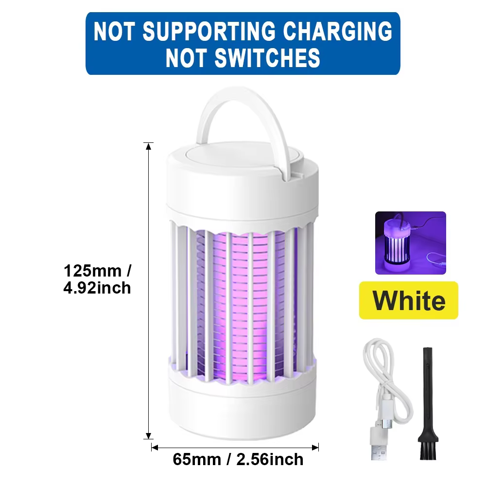 Lampe anti-moustiques à choc électrique, lumière UV USB, piège anti-moustiques pour chambre à couche