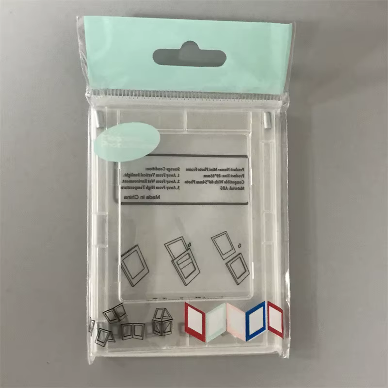 Cadre Photo de Testeur Minimaliste de 3 Pouces, avec Carte Acrylique Transparente Magnétique, Adapté