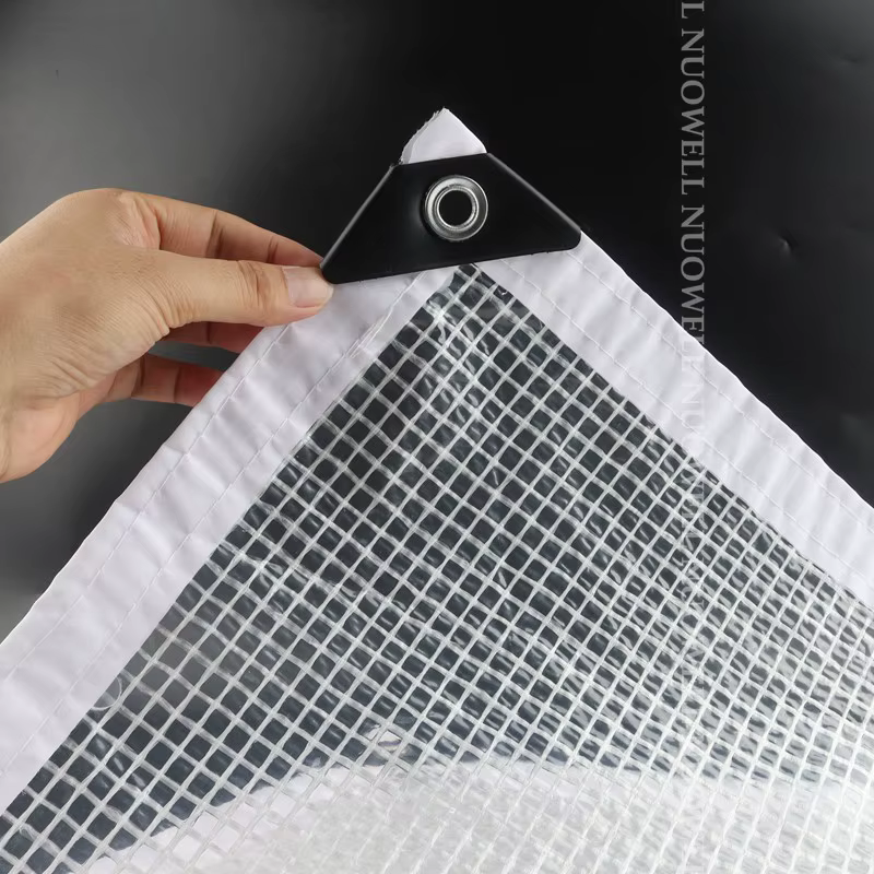 Couverture de bâche PE renforcée de 0.33mm Film imperméable pour terrasse balcon plantes abri Camp t