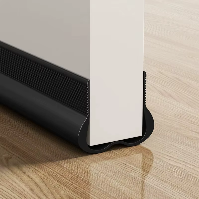 Bande d'étanchéité souple en PVC pour bas de porte, pare-draught sous porte, joint d'étanchéité rési