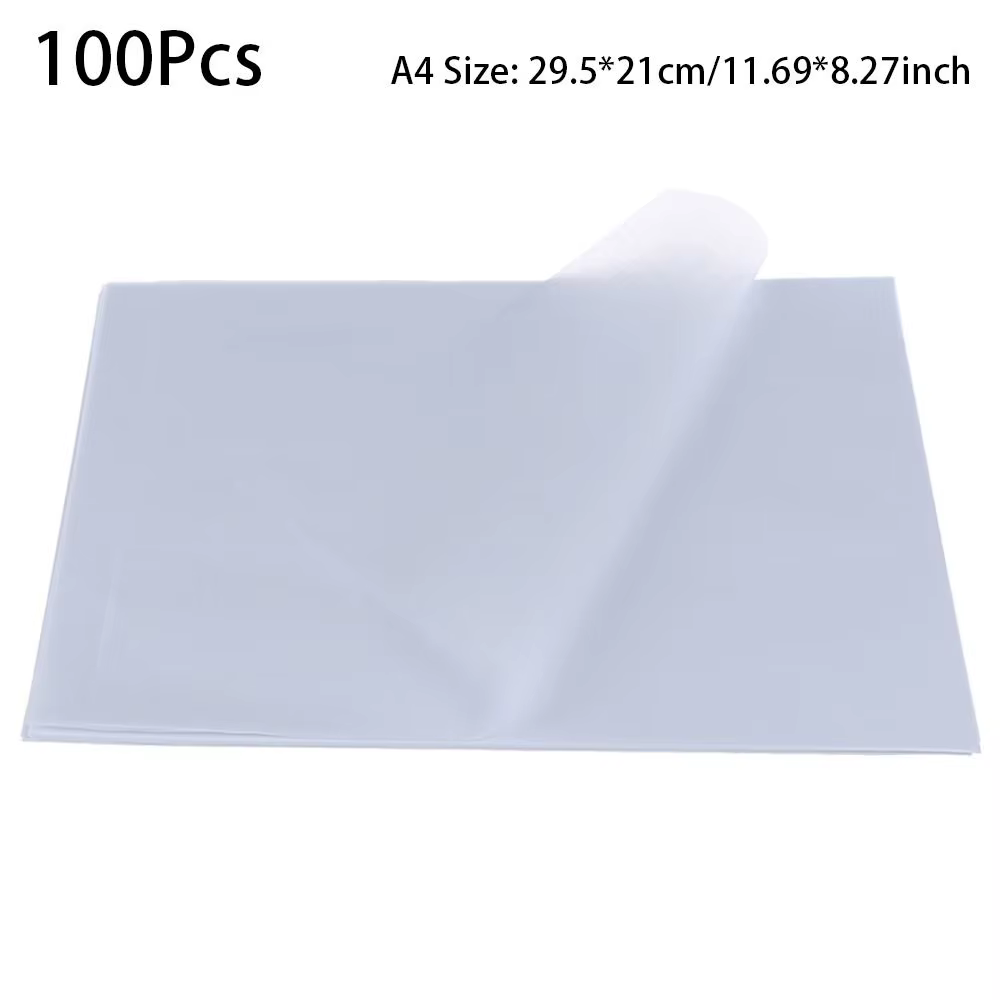 Papier calque A4, 100 feuilles, papier de copie transparent pour la pratique de la calligraphie au s