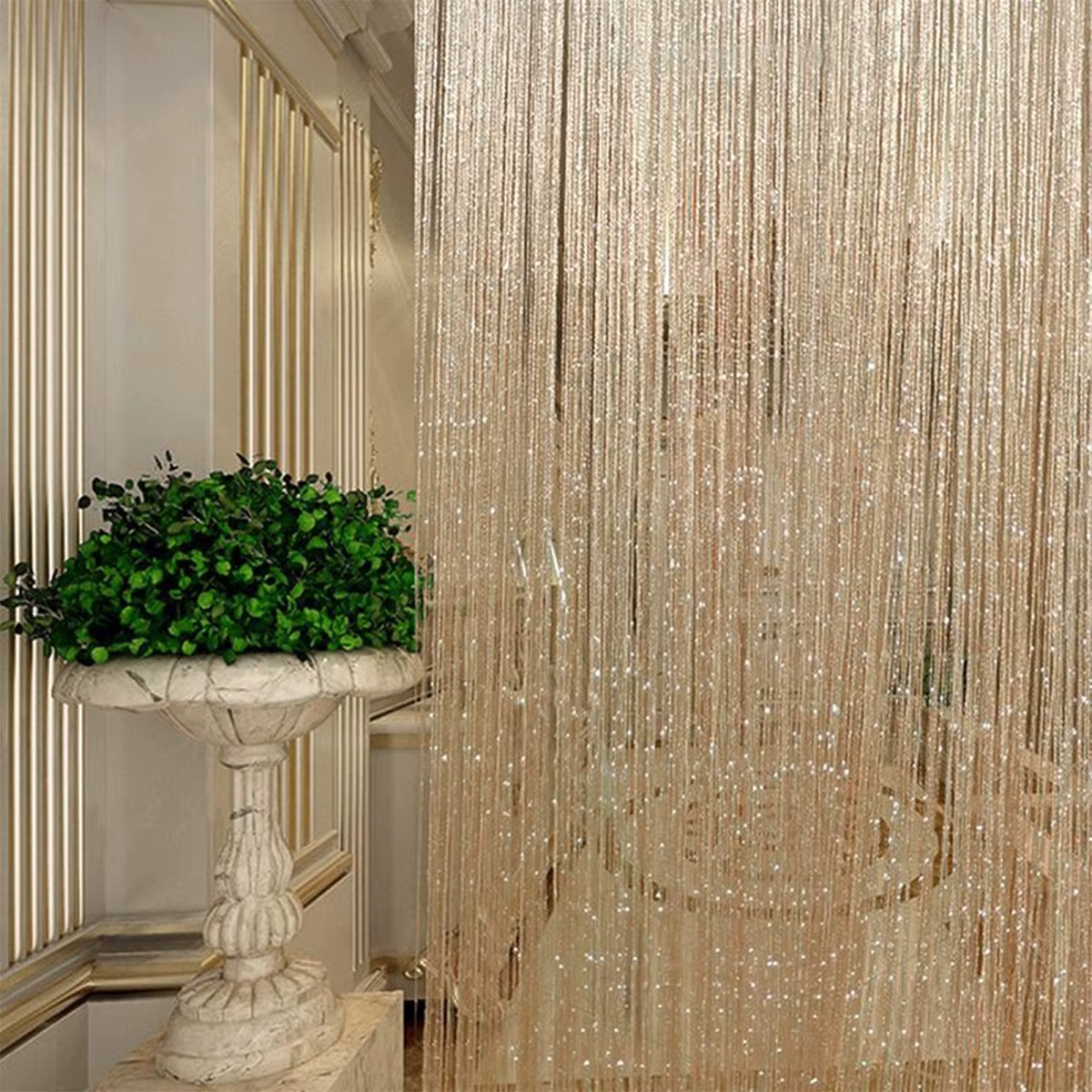 100x200 cm porte fenêtres suspendus perles décors rideau chaîne été mouche insectes écran gland pann