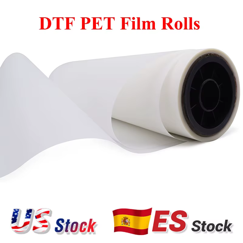 Rouleaux de film l'horloge DTF pour T-shirt, simple, double face, transfert de chaleur, film d'impre