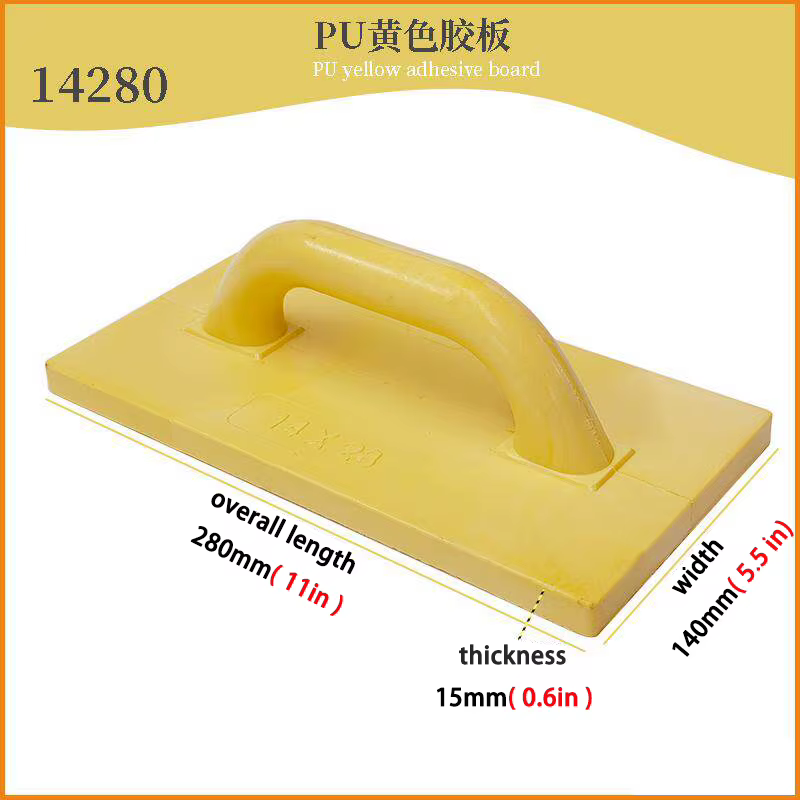 Planche de plâtrage en polyuréthane (PU) pour truelle plate, raclage de mastic, maçonnerie, décorati