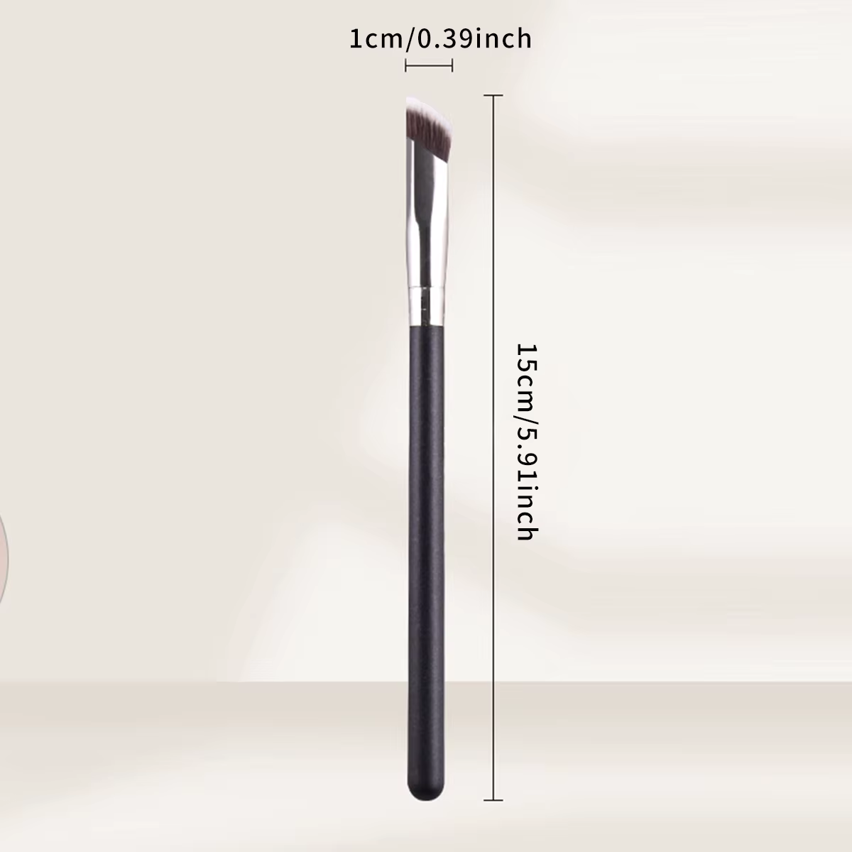 Pinceaux de maquillage pour Contour de poudre liquide coudée, crème, Blush, fond de teint liquide, b