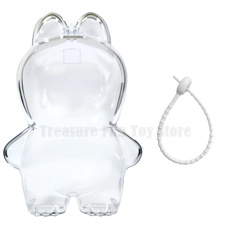 Étui de protection pour poupée Labubu V1 V2 V3V4, vitrine en plastique acrylique pour série debout e