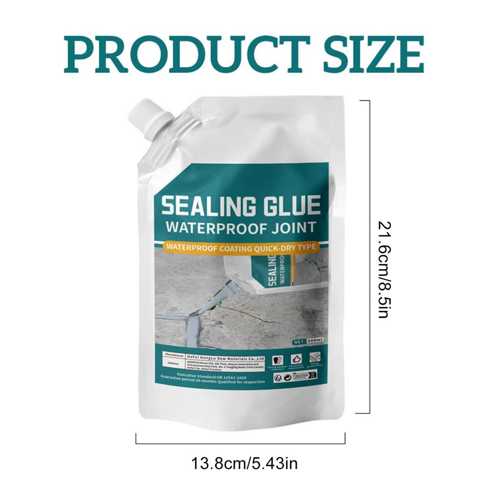NOUVEAU Mastic pour fissures de béton 500ml, mastic pour fissures de ciment à séchage rapide, adhési