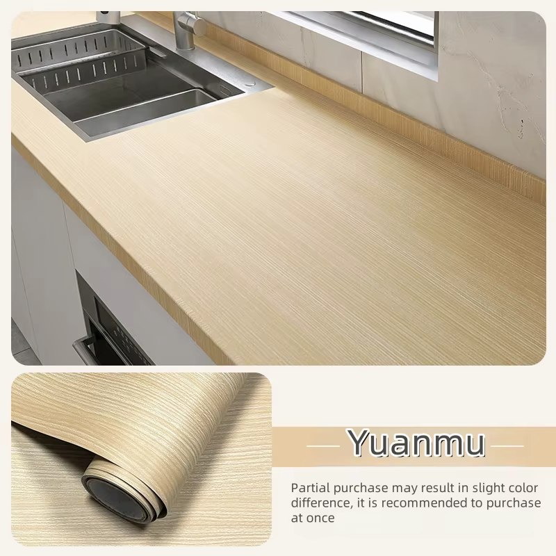 Papier peint auto-adhésif imitation grain de bois, 40cm, imperméable, résistant aux taches, autocoll