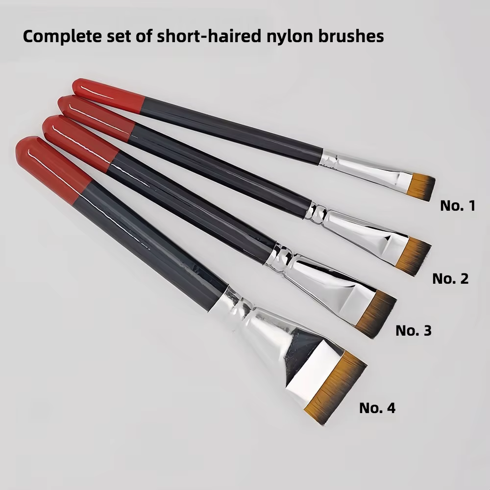 Brosse en nylon à poils courts, spécifique à l'art de laque, grande brosse de laque, outils de peint