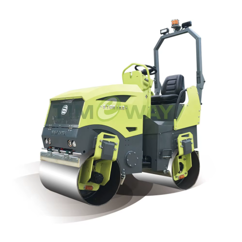 Rouleau articulé à double tambour Rouleau de siège à double roue ST Machines de compactage TW-ST2200