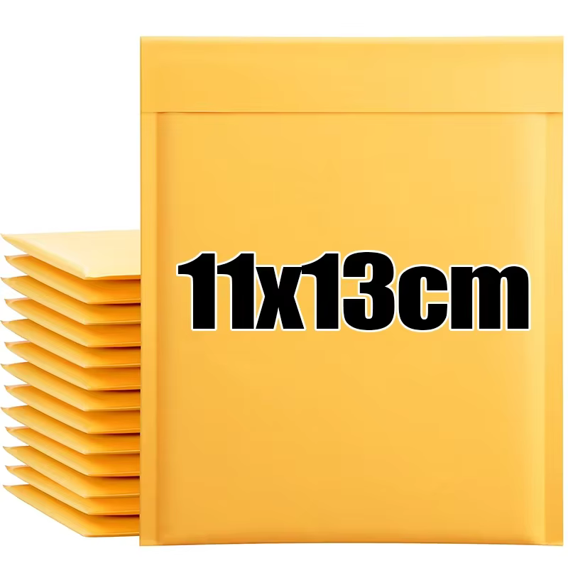 50/10x papier Kraft bulle Mailers enveloppes sacs bulle sacs d'expédition maison jaune auto-scellant