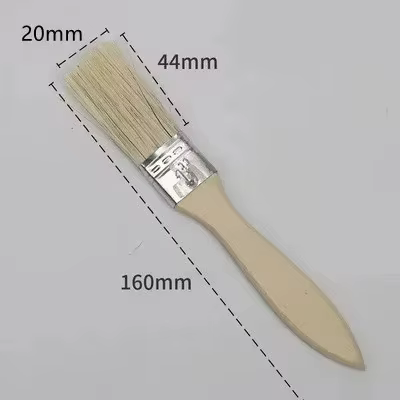 Pinceaux à manche en bois (lot de 10) adaptés à l'art, aux travaux manuels, au plâtrage, à la peintu