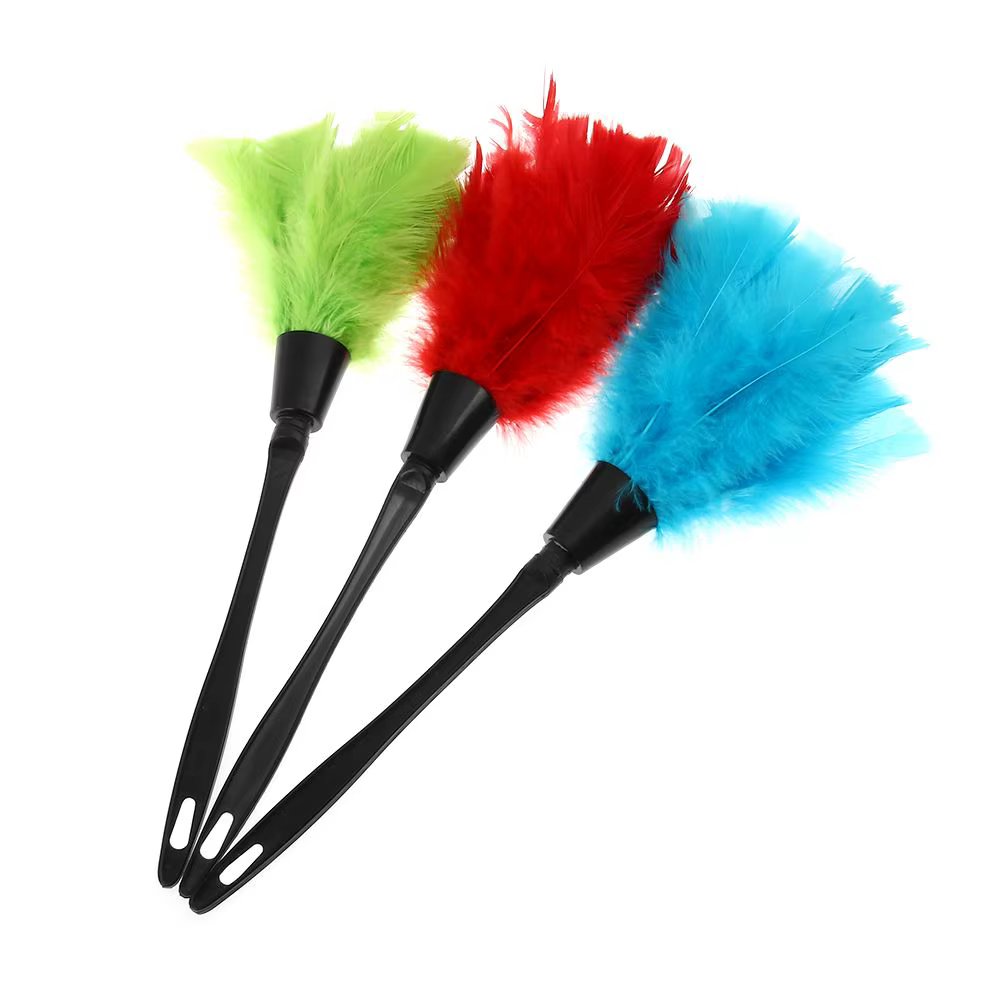 Plumeau de dinde antistatique, plumeau en microcarence, brosse à fourrure, nettoyeur de meubles, cli