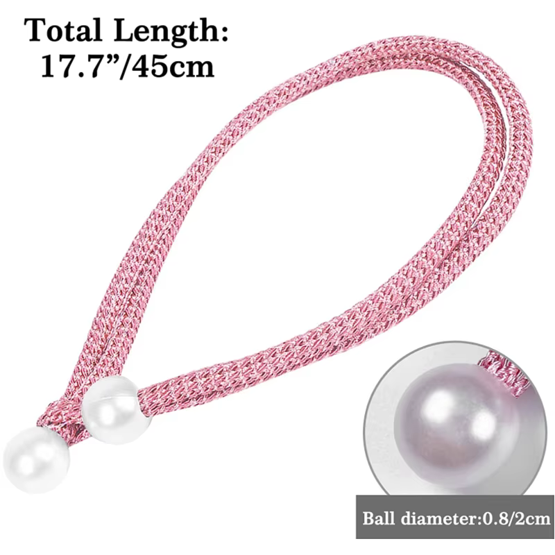 Nouveau 2/1 pièces petite perle rideau pince porte-rideau cravate boucle Clips suspendus boule boucl