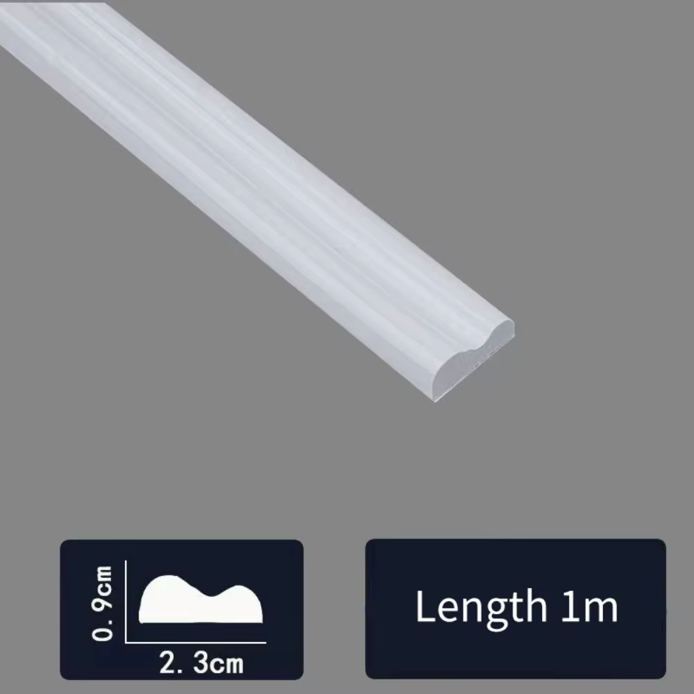 Rouleau de bande décorative auto-adhésive en PVC, 1m/3m, Flexible et pliable pour murs, sols, armoir