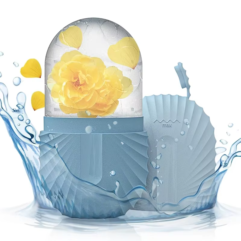 Rouleau de glace pour le visage, Cube de glace, Massage de beauté, moule à glace en Silicone pour le