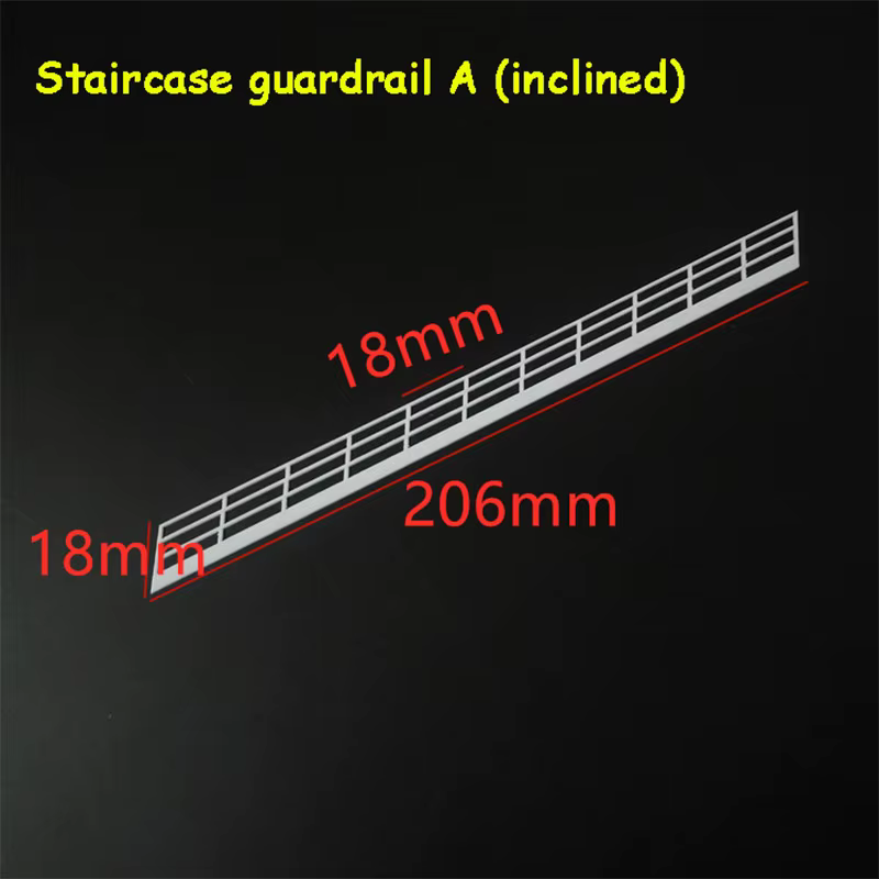 Simulation d'escalier Oblique/droit, modèle de garde-corps, bricolage, scène de construction, matéri