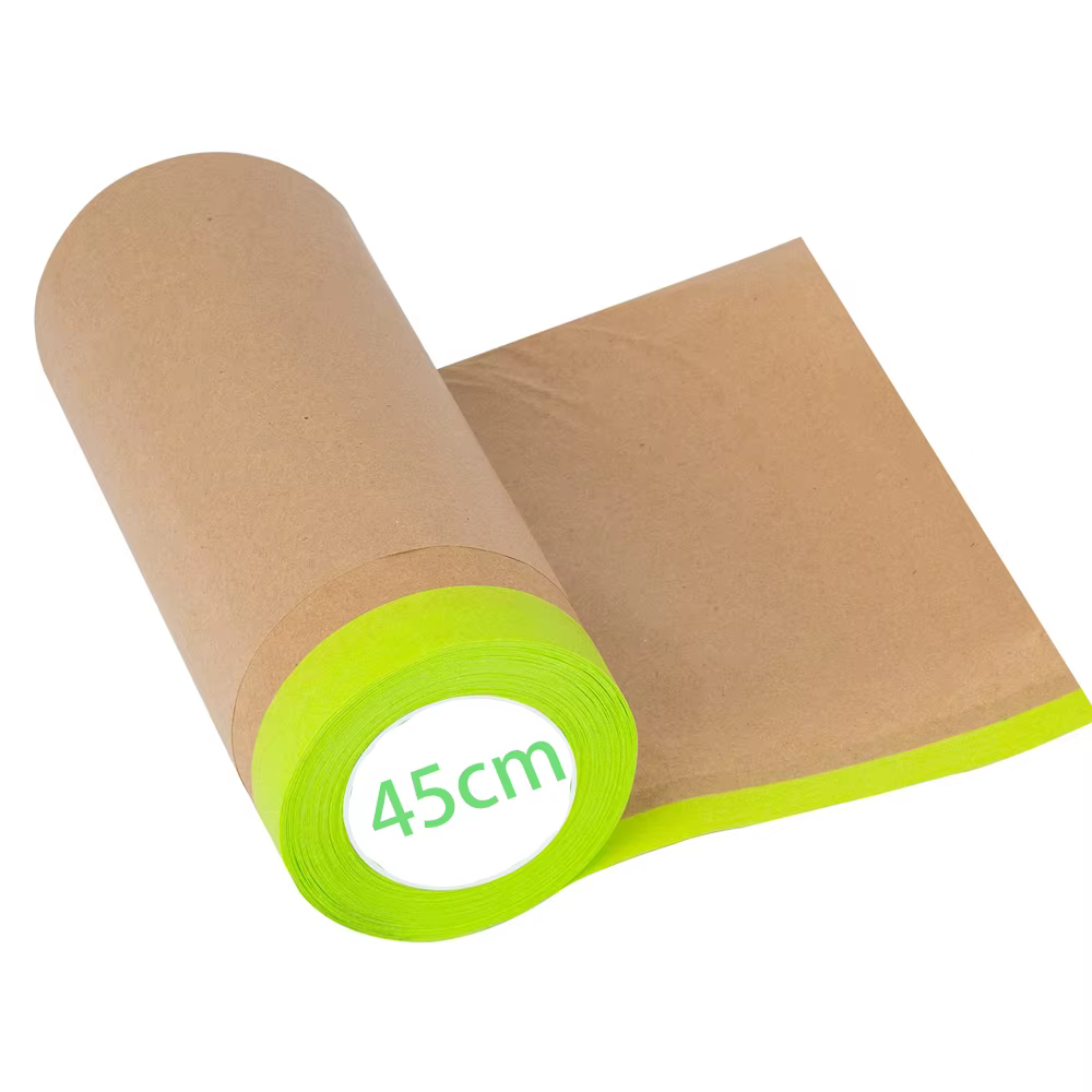 Papier de masquage pré-adhésif pour peinture, ruban et drapé, rouleau de papier de protection pour c