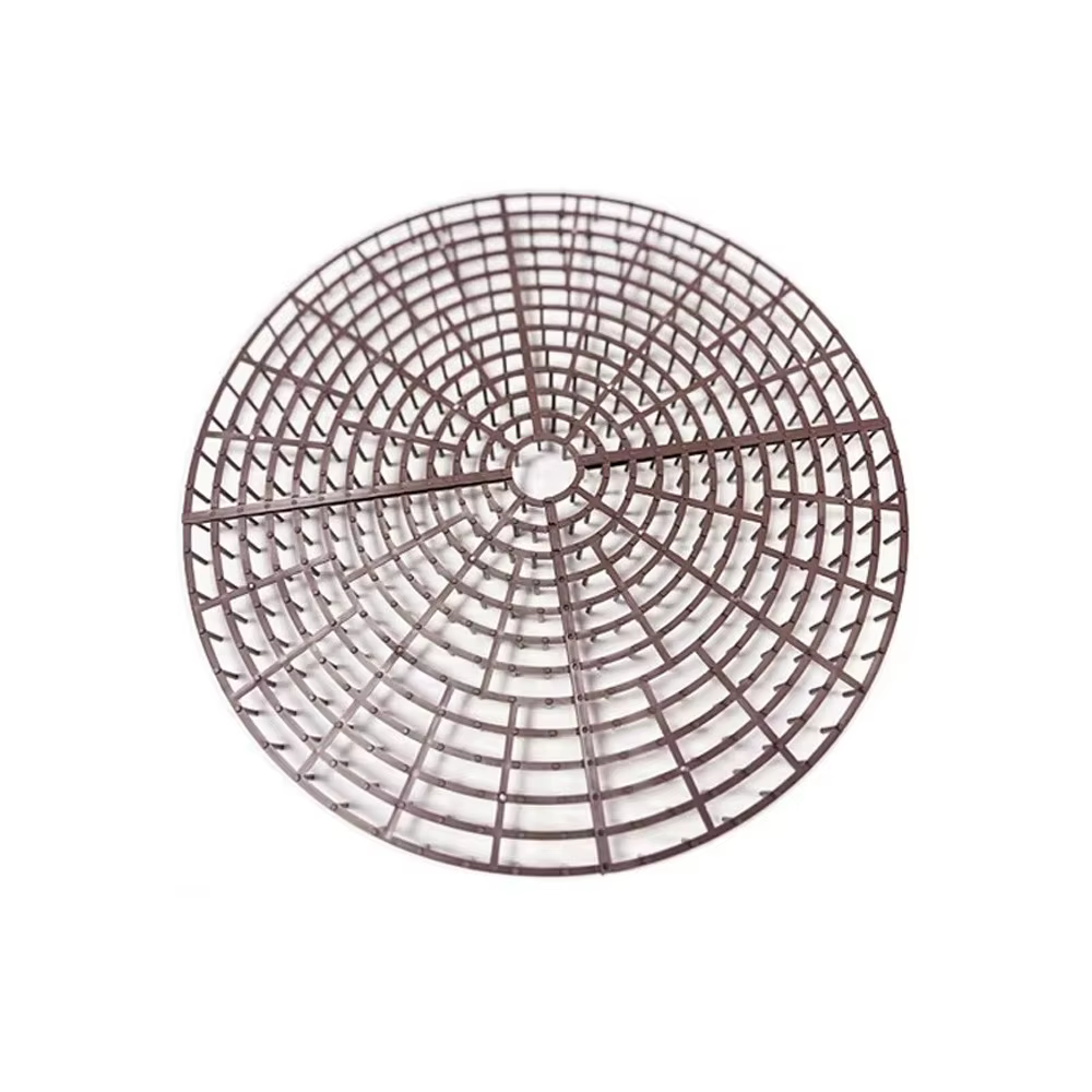 Grille de protection respirante en maille pour pot de plantes, avec découpes à pointes pour la prote