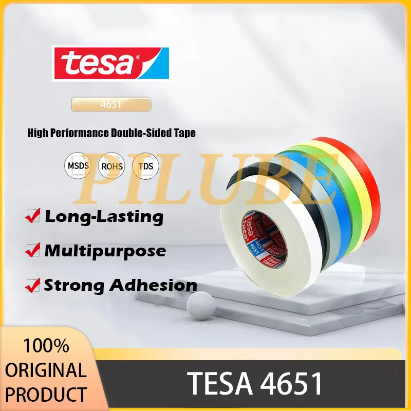 TESA 4651-Ruban à pointe en aluminium, déchirable à la main, pour une application facile, bain durab