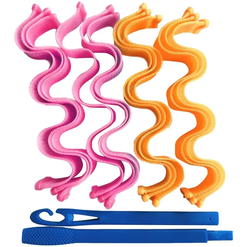 Bigoudis en spirale sans chaleur pour femmes boucles rondes sans forme d'onde bricolage 2 crochet