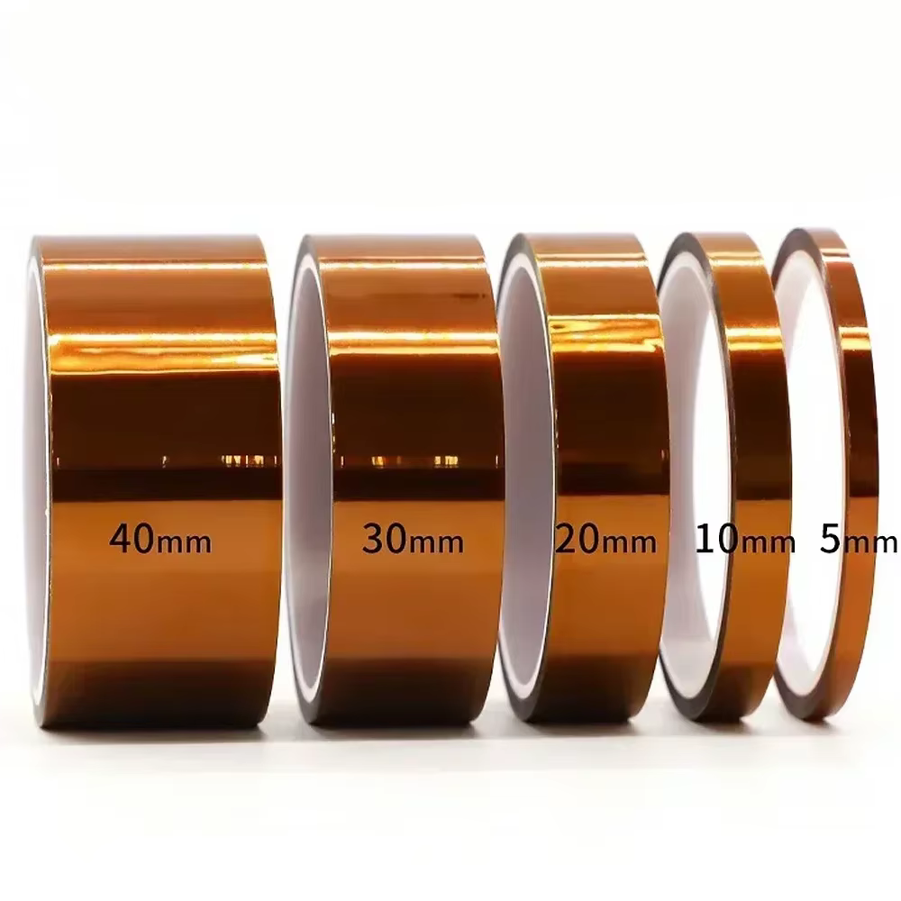 Bande Kapton de 5 à 100mm, ruban adhésif isolant en polyimide, ruban thermique pour la protection de