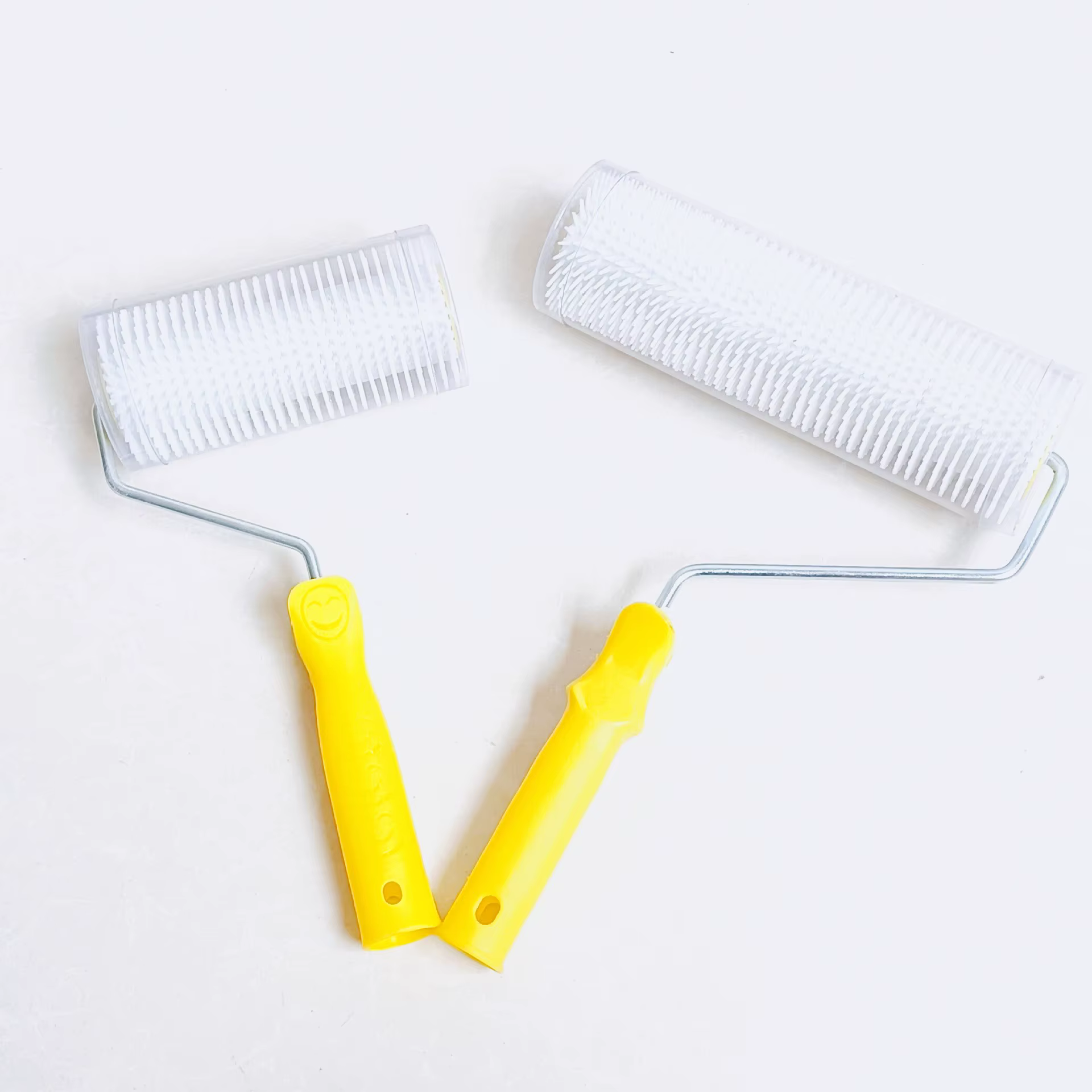 Rouleau à pointes en Latex 6/9 ich, rouleau à pointes auto-nivelant pour sol époxy, filetage dans la
