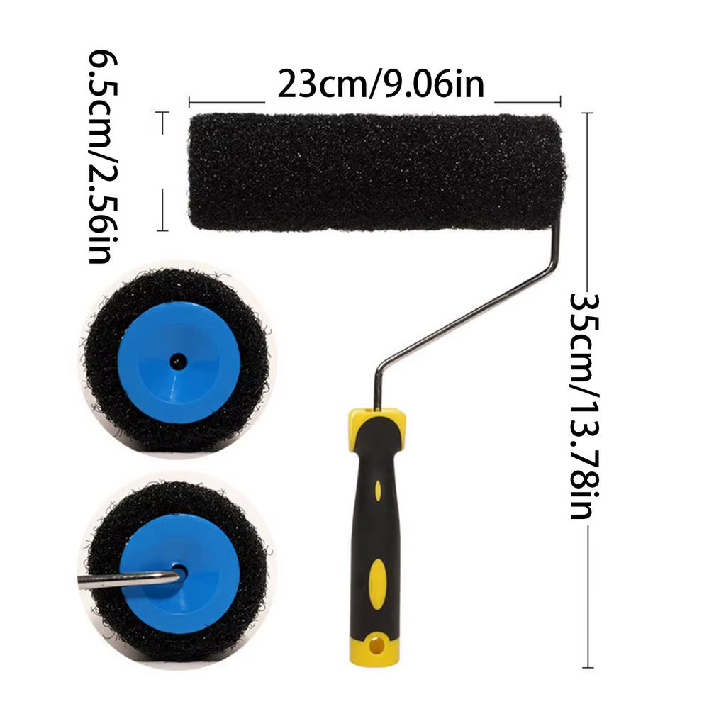 Rouleau d'application et de nettoyage, rouleau à plâtre, rouleau pour joint de plâtre, rouleau textu