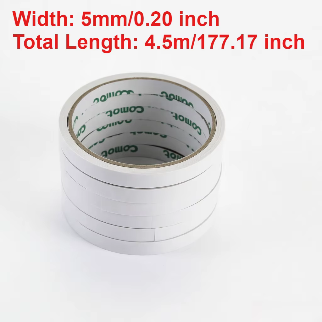 6 rouleaux de ruban adhésif Double face Transparent, sans résidus, solide pour la fabrication de car