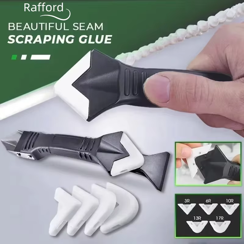 Raclette grattoir en Silicone, dissolvant de colle, couteau, Angle de calfeutrage, truelle de fissur