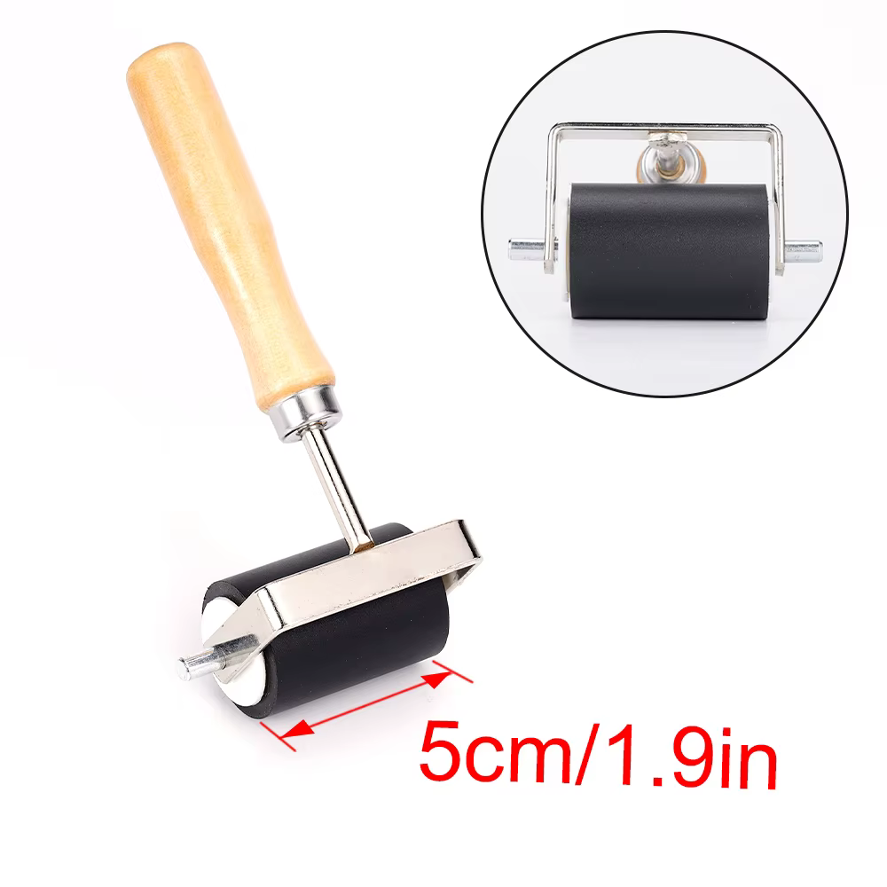 Rouleaux de peinture professionnels faits à la main, rouleau en caoutchouc Brayer, encre d'estampage